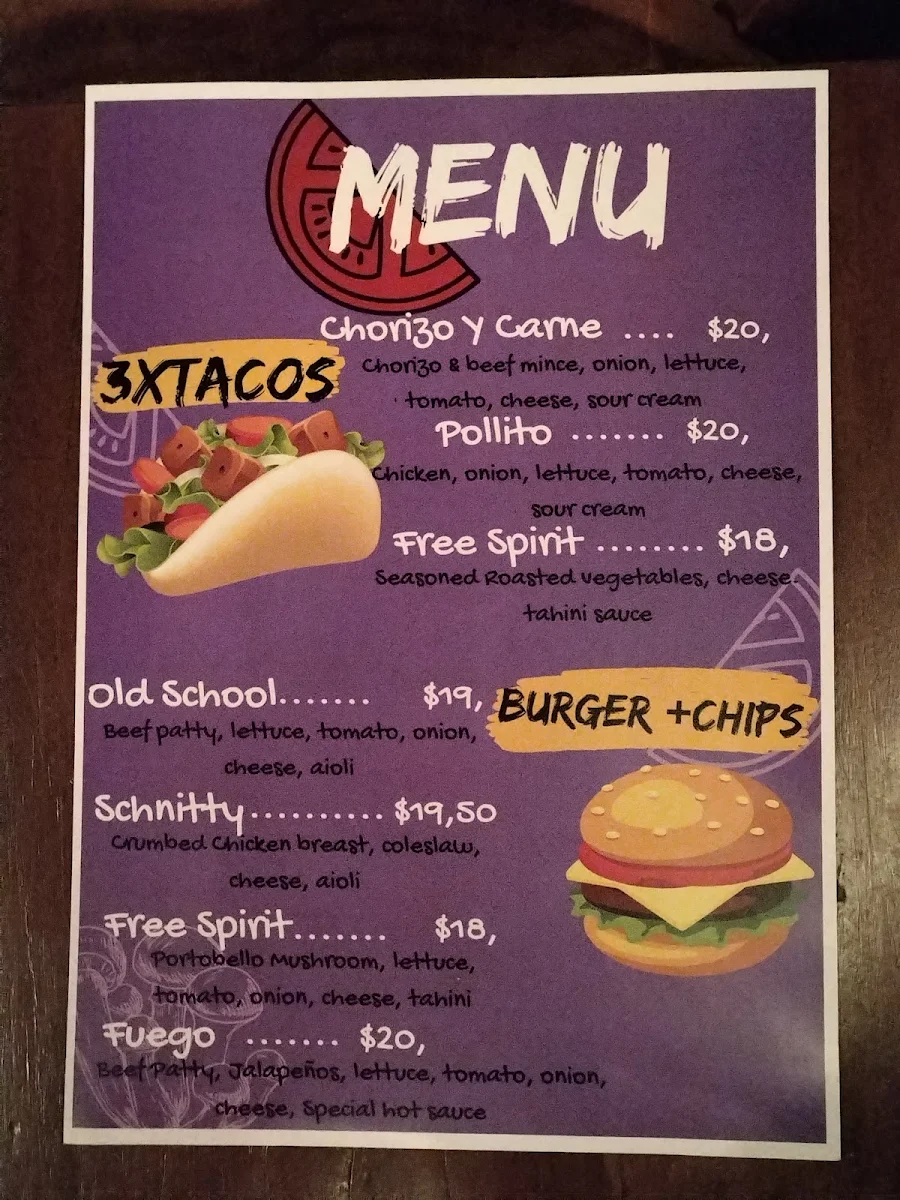 Menu, Bar 94 Club & Beer Garden