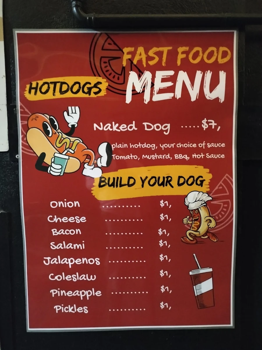 Menu, Bar 94 Club & Beer Garden