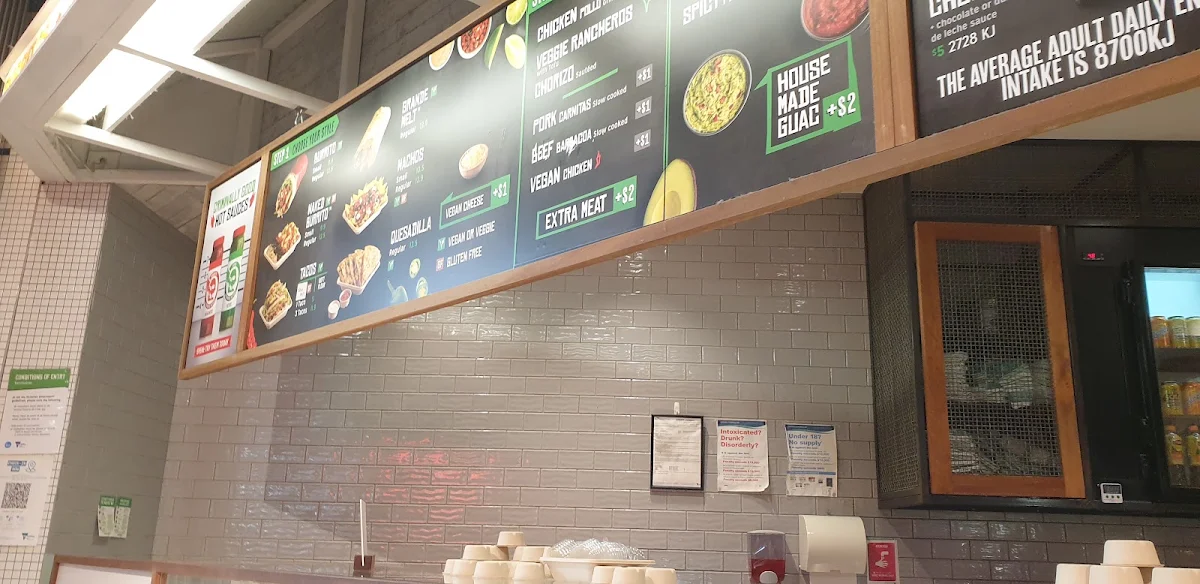 Menu, Mad Mex Highpoint