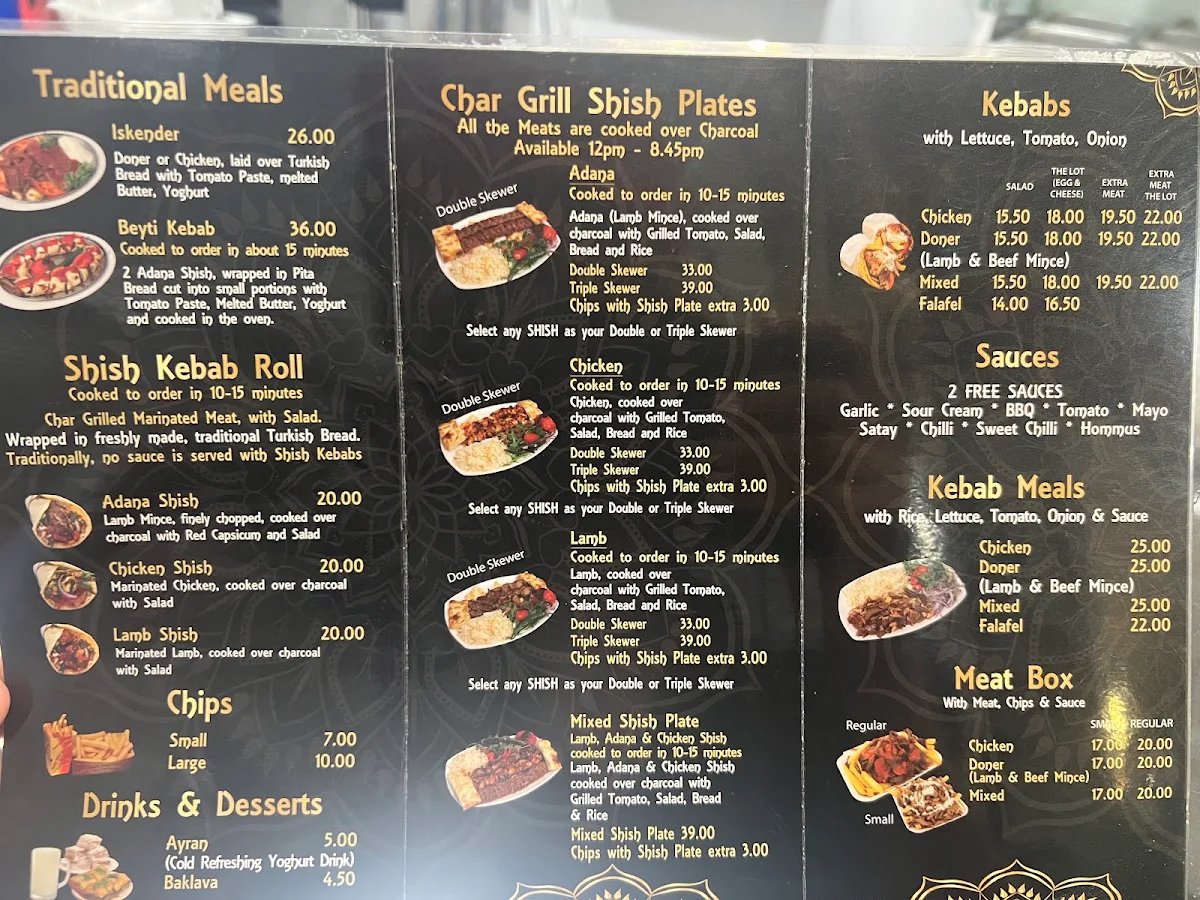 Menu, Antep Mangal