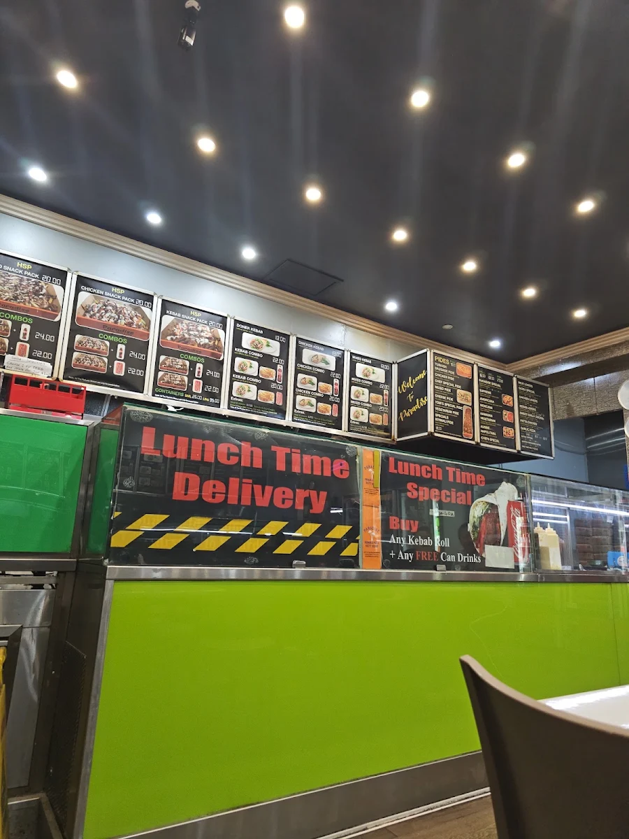 Menu, Paradise Kebab & Pizza