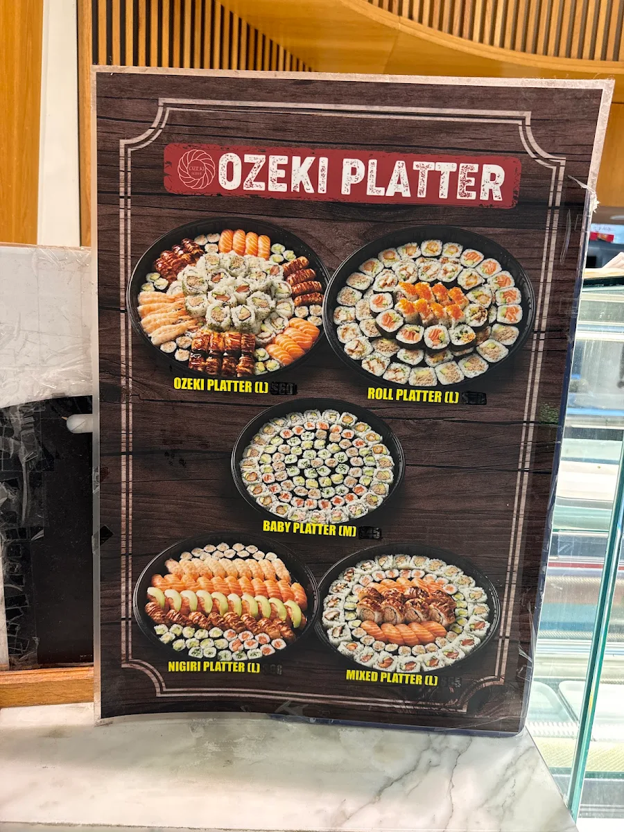 Menu, Yori Ozeki Myer Central Plaza