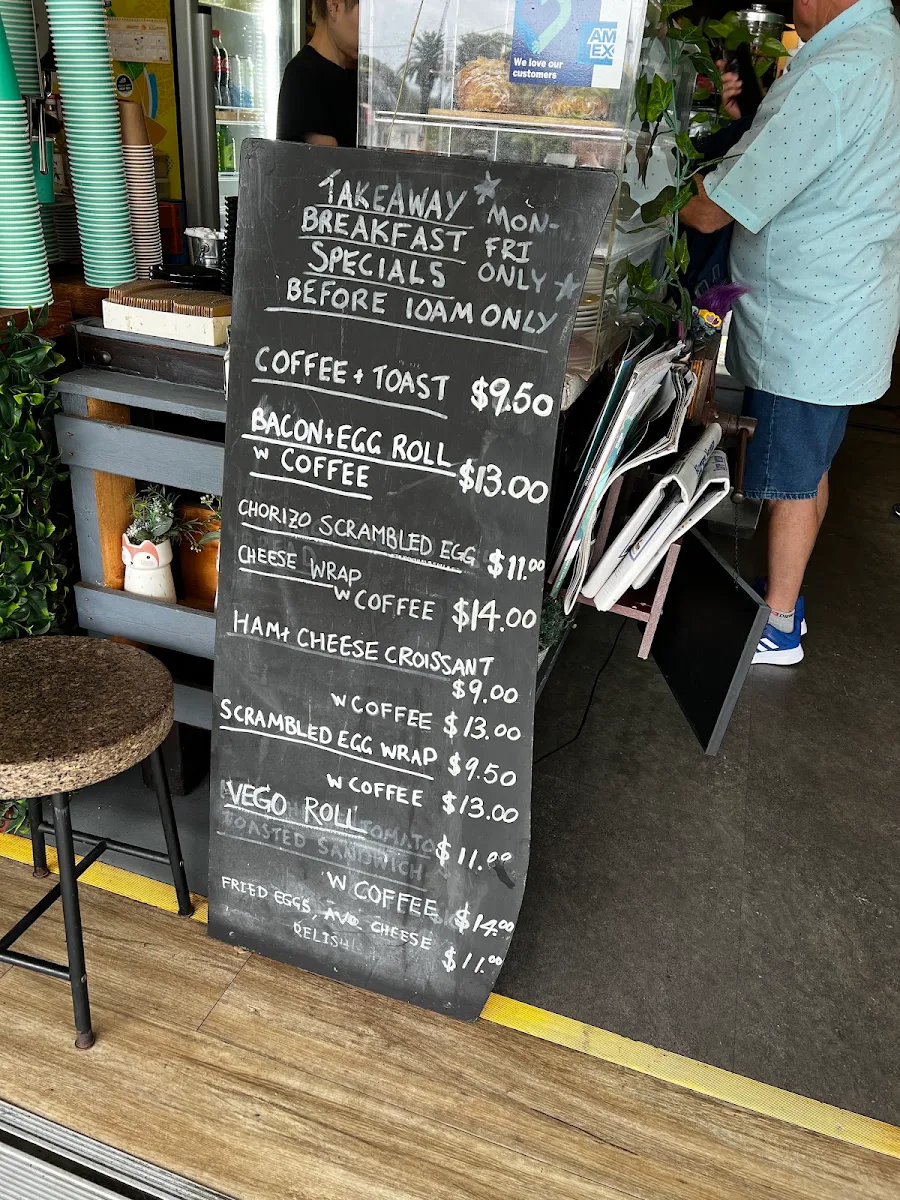 Menu, Ki Allo Cafe