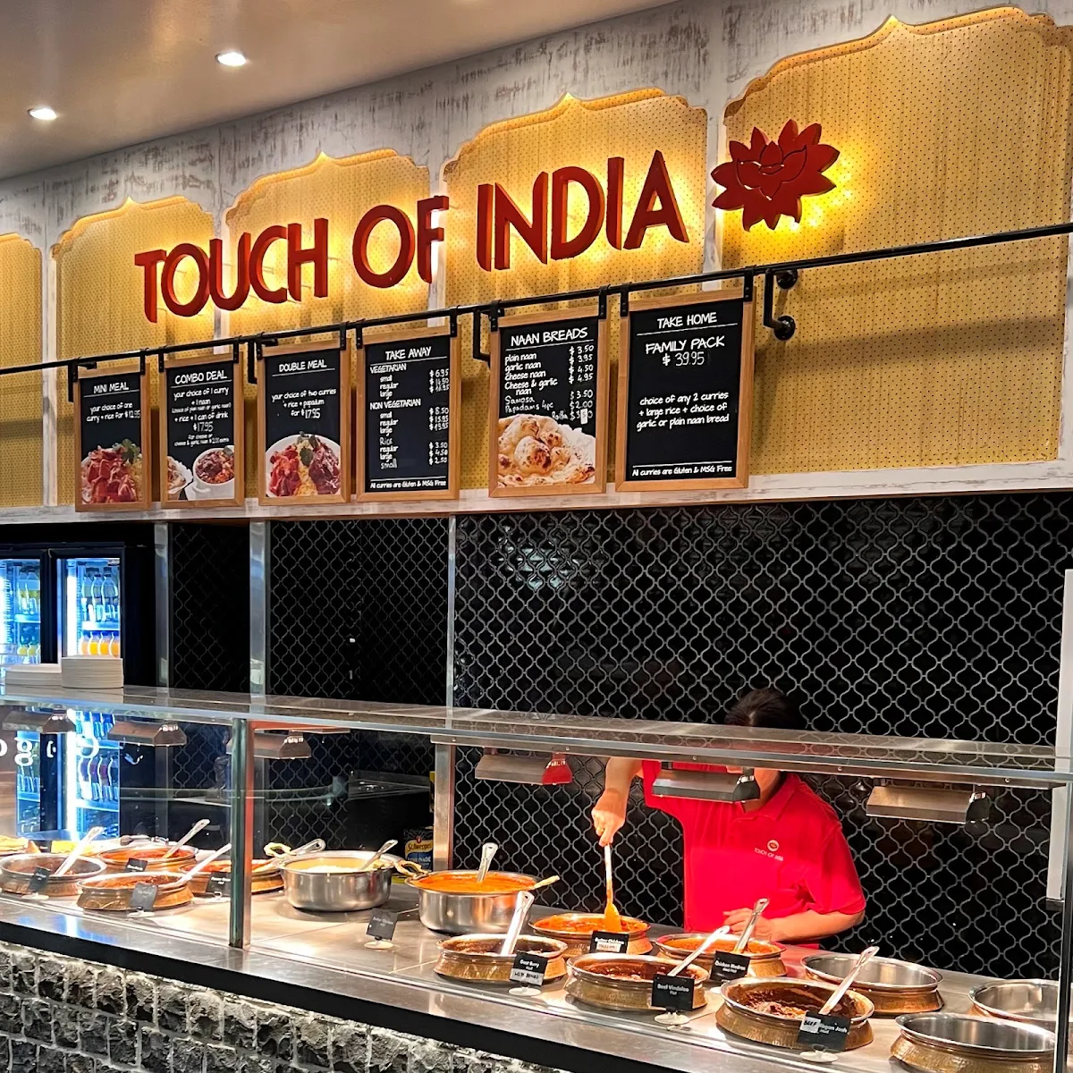 Menu, Touch of India - Chermside
