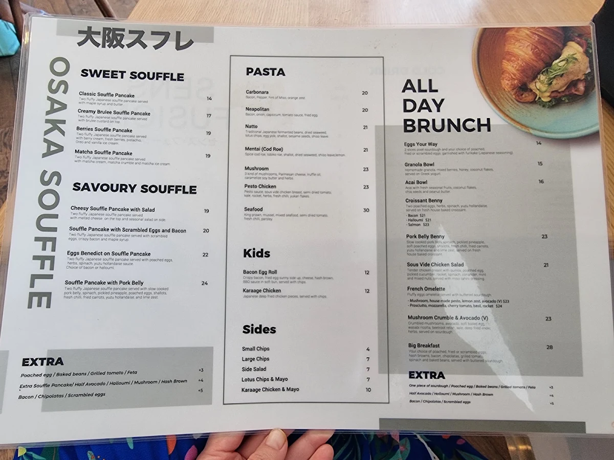 Menu, SENS FUSION