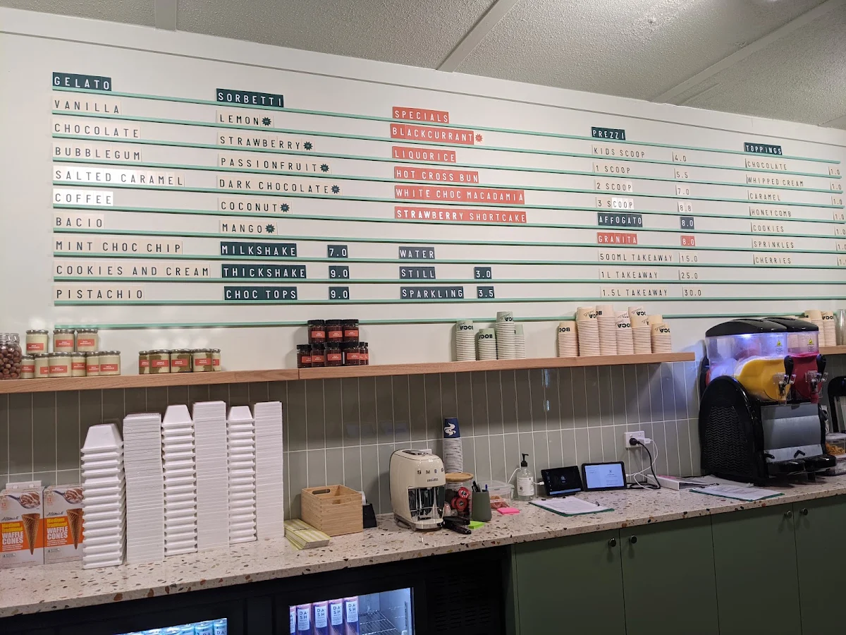 Menu, Boca Gelato