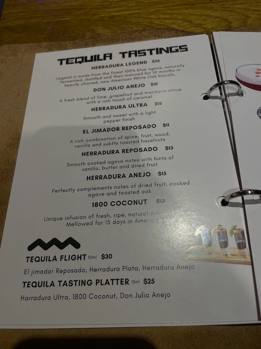 Menu, La Cabra Mexican Carnegie