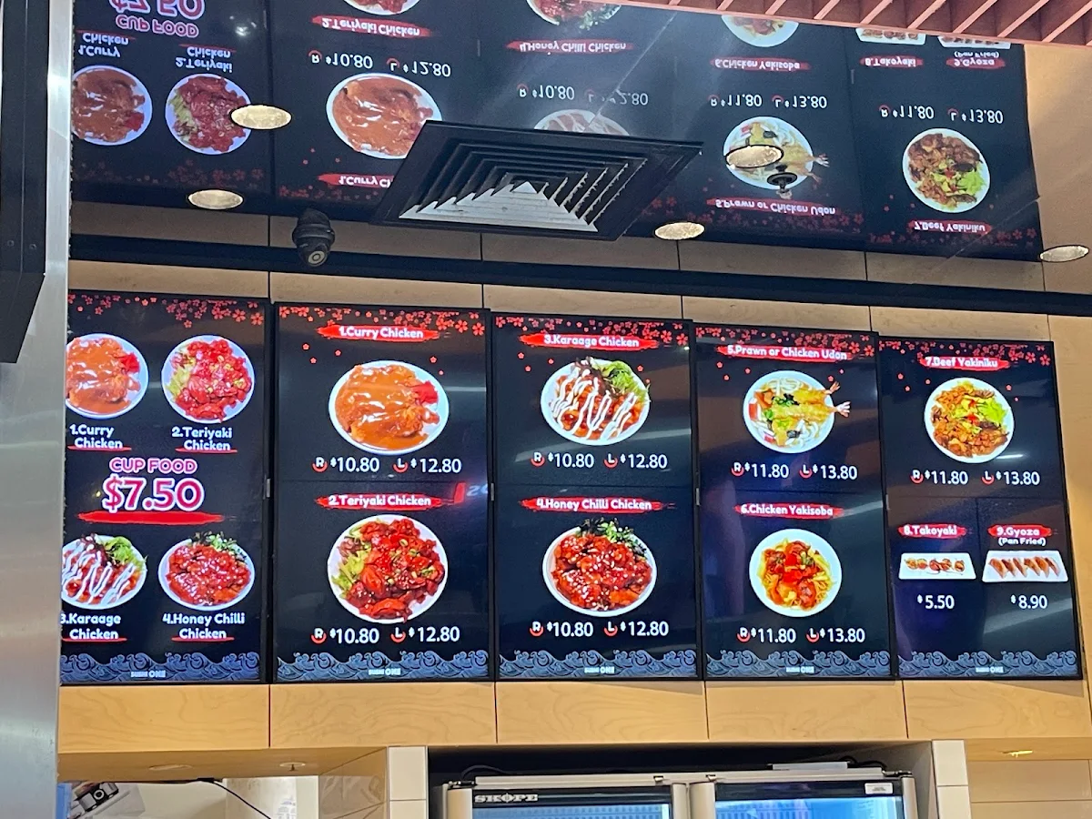 Menu, Sushi Paradise