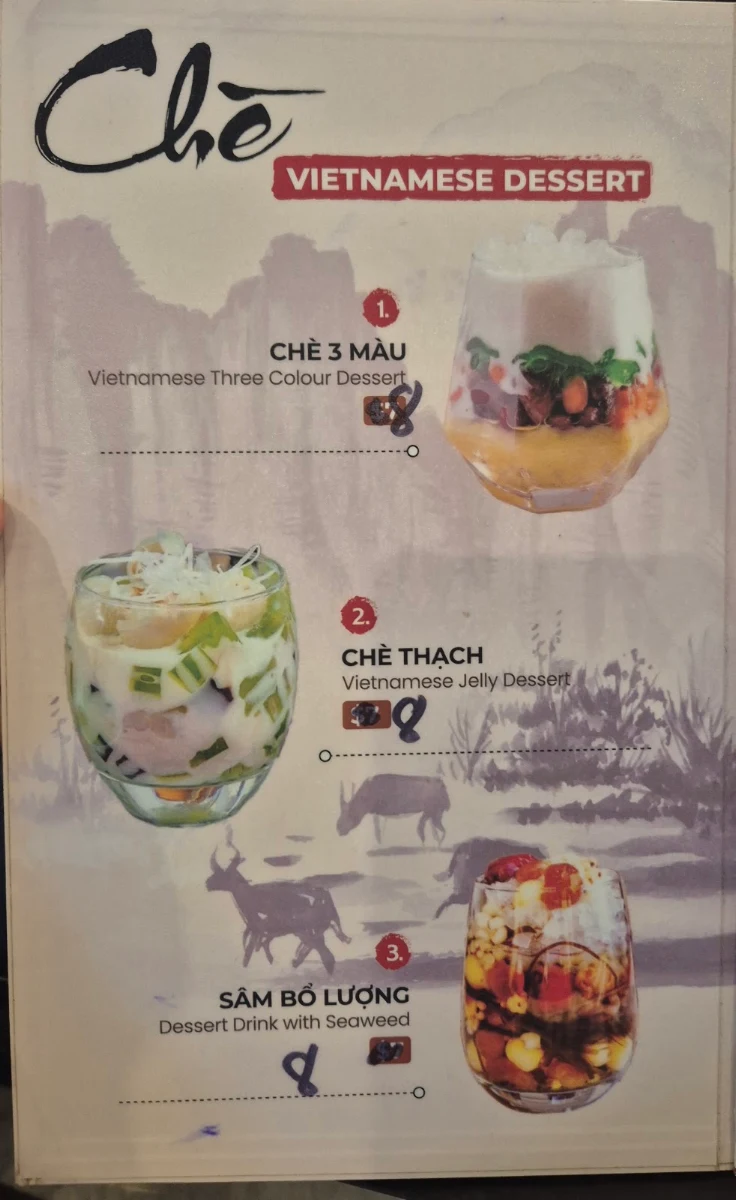 Menu, Non La Saigon