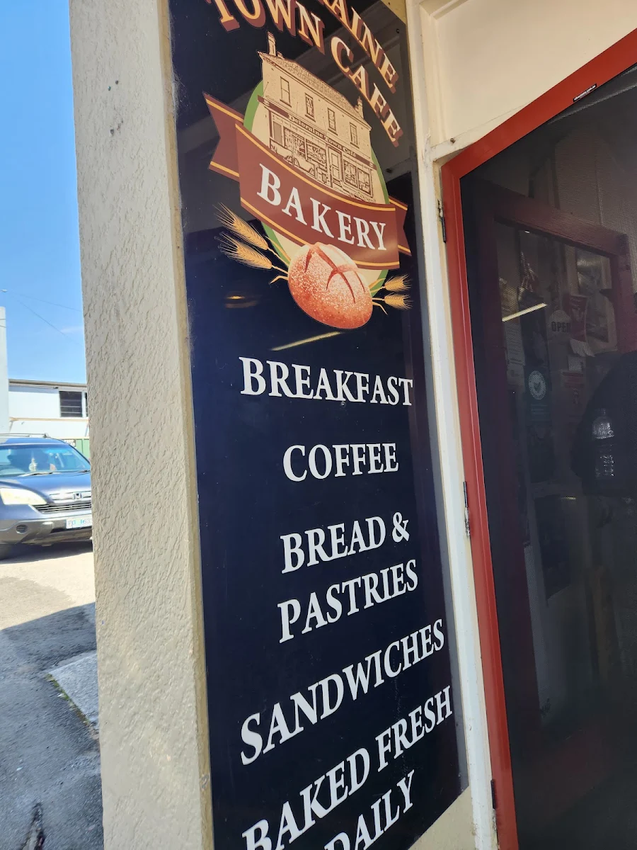 Menu, Deloraine Town Cafe