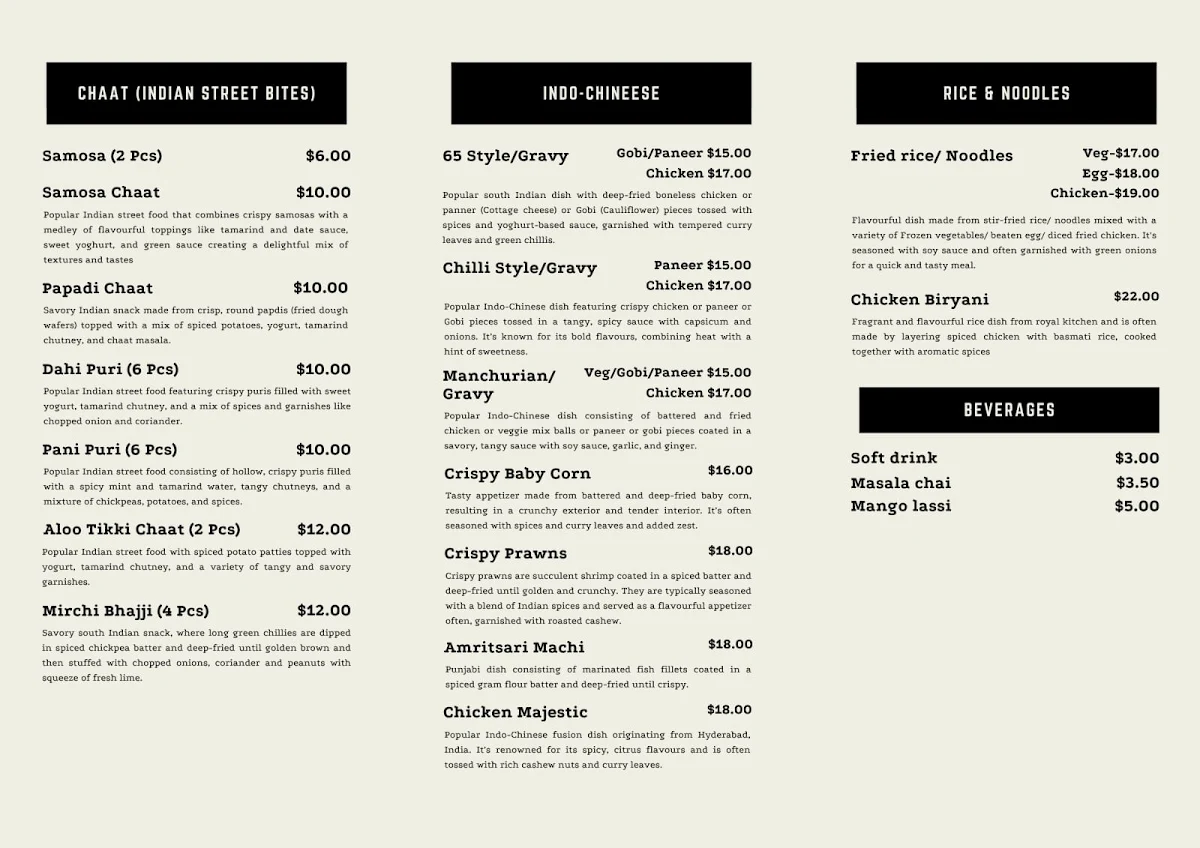 Menu photo 1