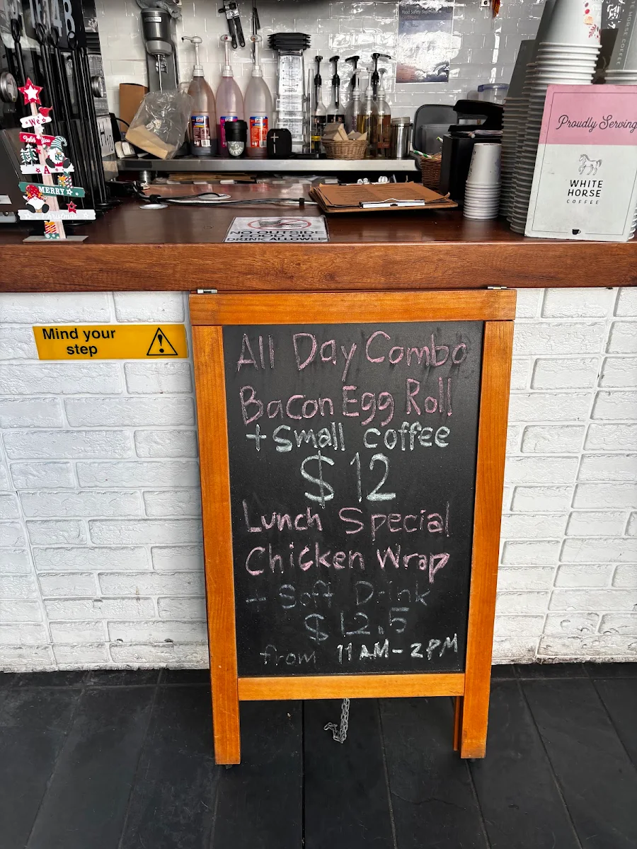 Menu, The Morning Blend Cafe
