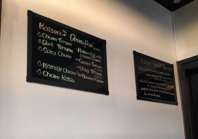 Menu, Kaisen Japanese Restaurant