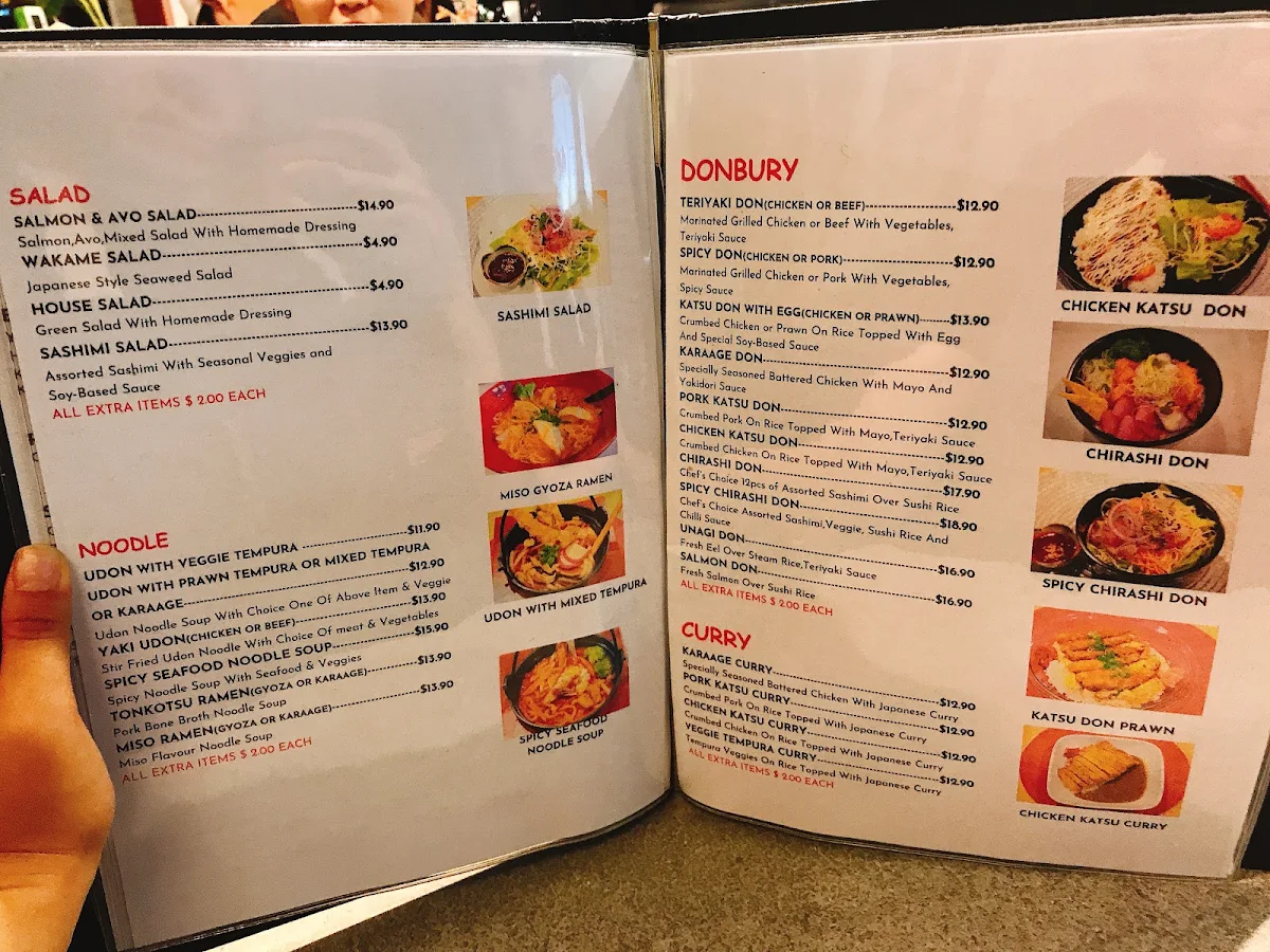 Menu, Kaisen Japanese Restaurant