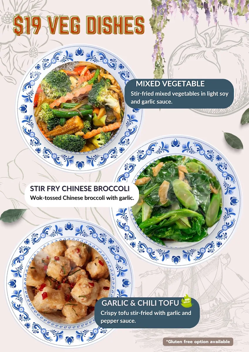 Menu, Gusto Thai Restaurant