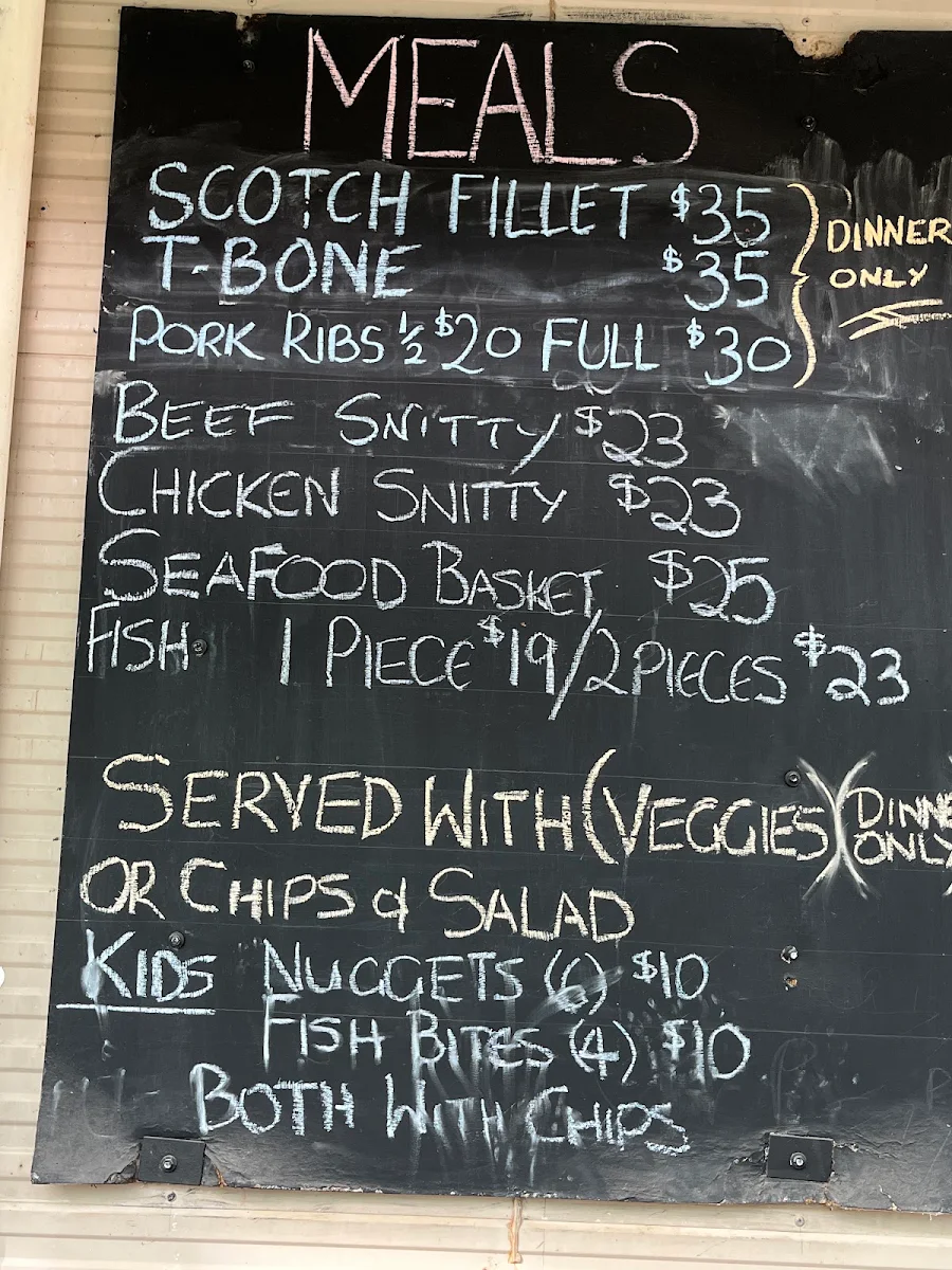 Menu, Glengarry Hilton