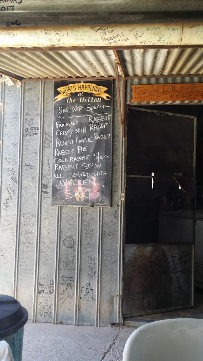 Menu, Glengarry Hilton