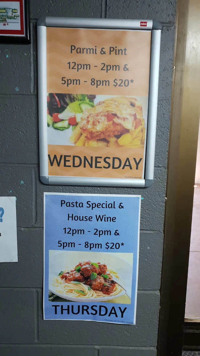 Menu, The Hedland Hotel Restaurant and Bar