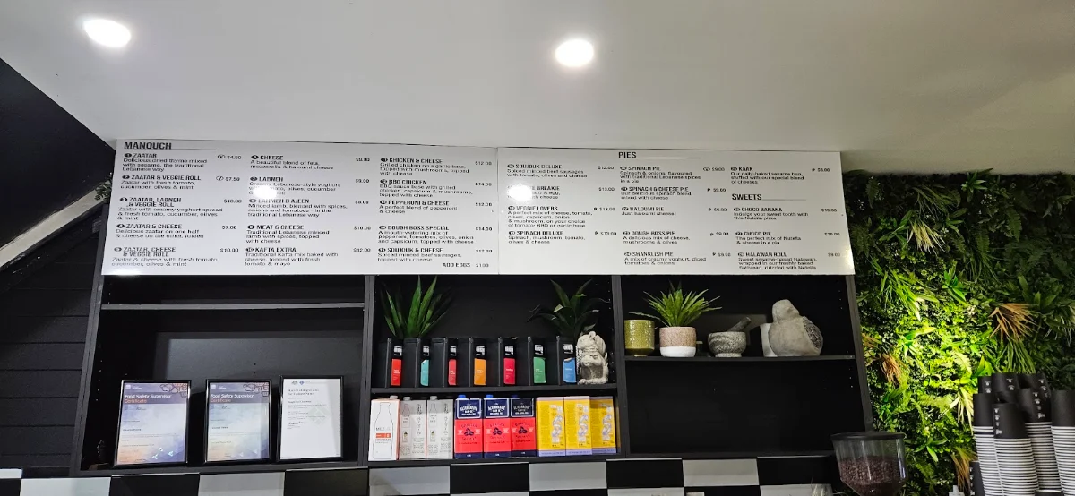 Menu, CEDAR DOUGH Lebanese Bakery Pizza Bar