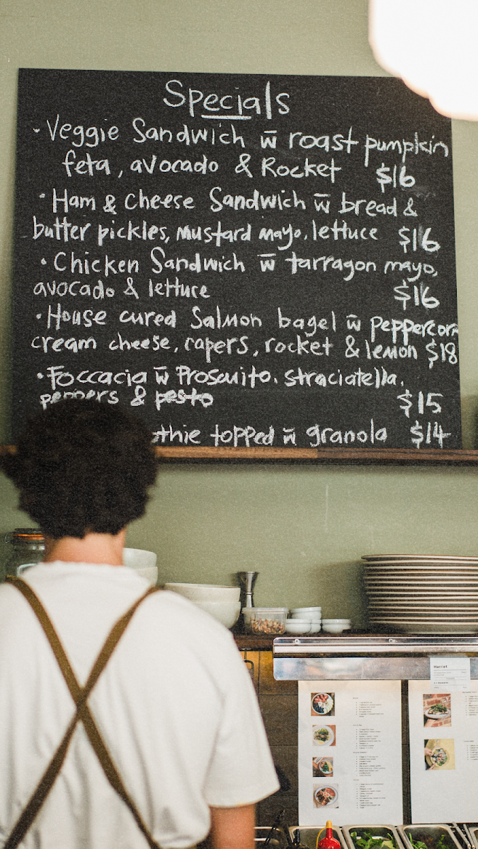 Menu, Wide Open Road Cafe