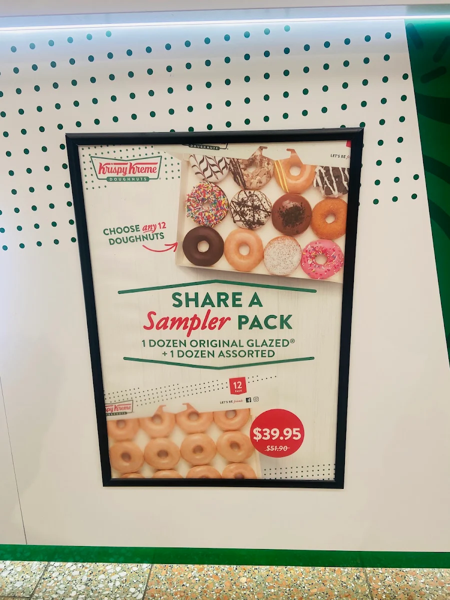 Menu, Krispy Kreme Watergardens