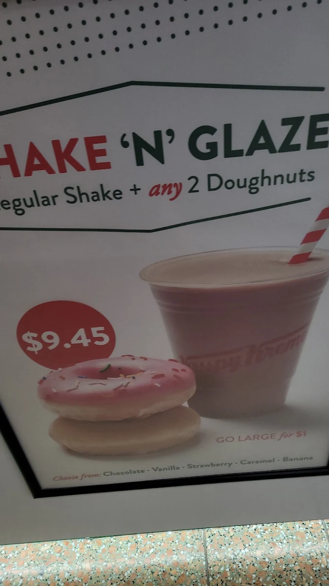 Menu, Krispy Kreme Watergardens