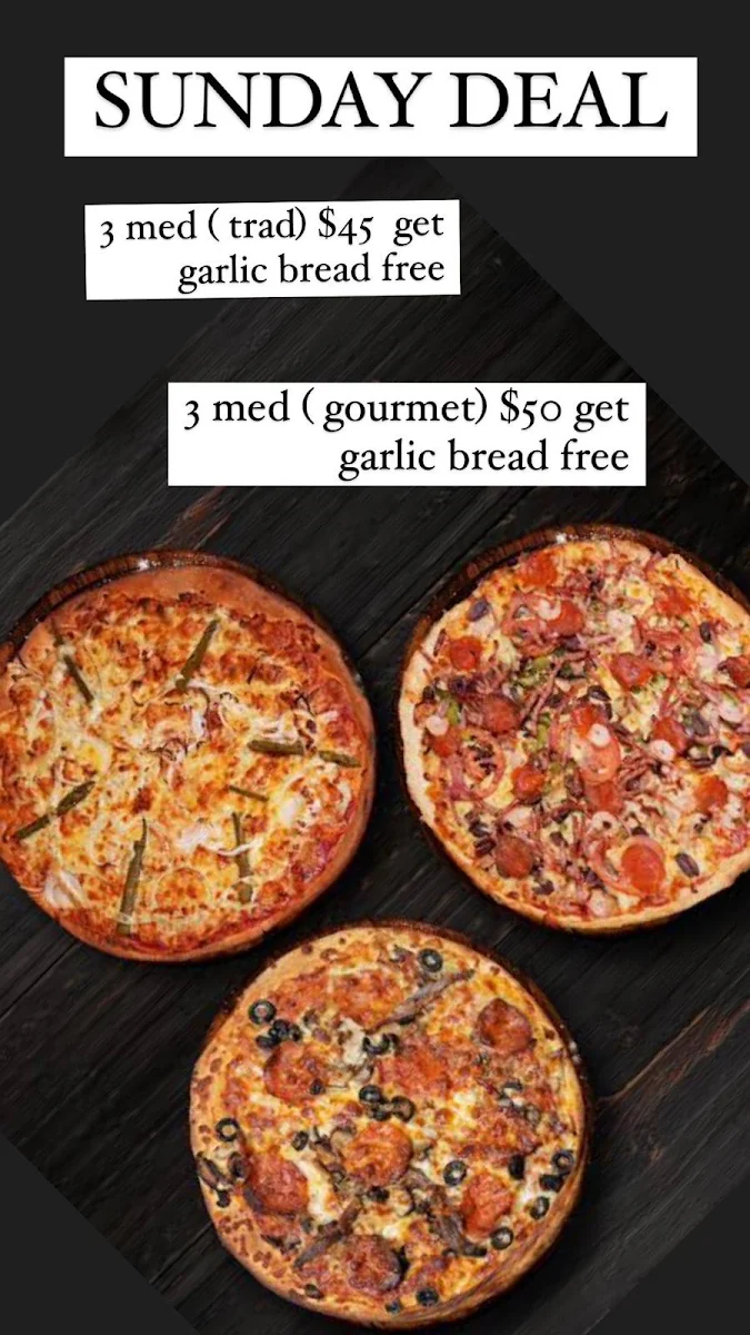 Menu, Westside Pizza