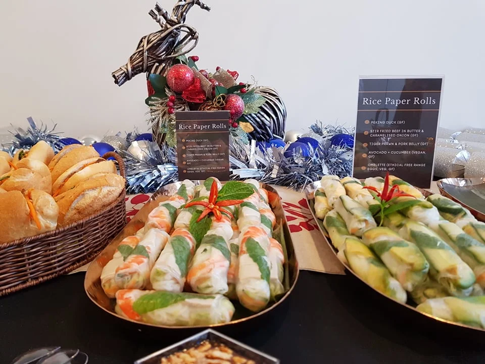 Menu, Ginger and Lime Catering Co (previously Saigon Street Eats Catering)