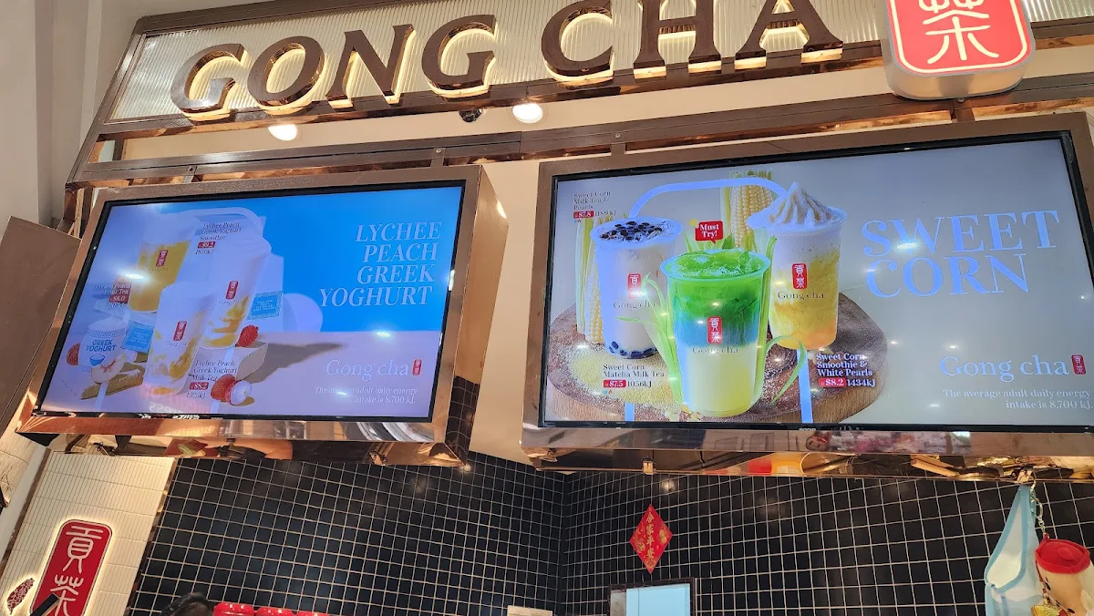 Menu, Gong Cha Westfield Penrith