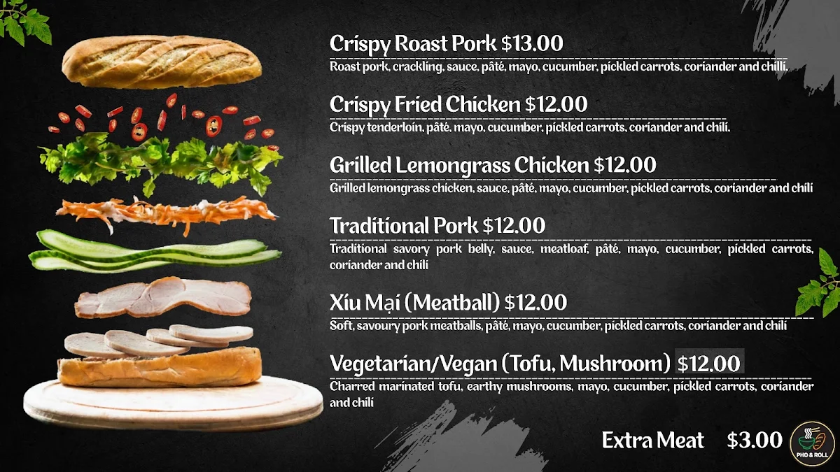 Menu, PHO & ROLL