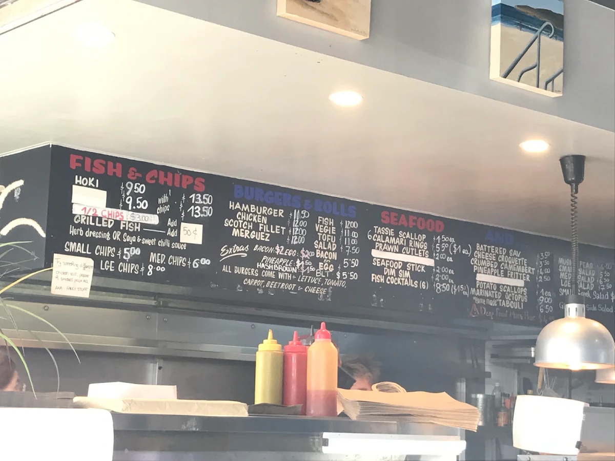 Menu, Out Of The Blue Clovelly