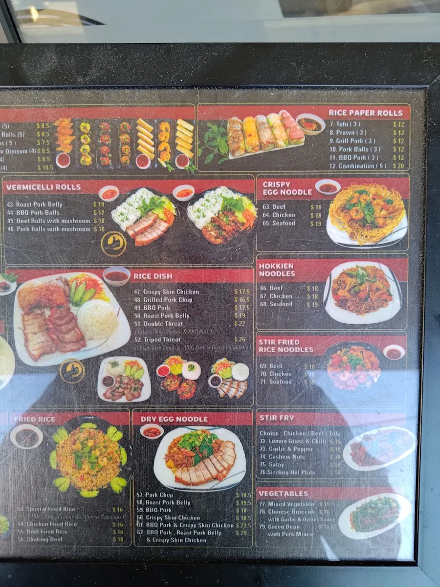Menu, Pho Express