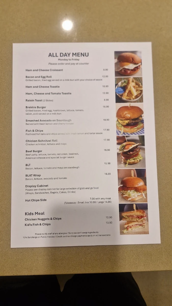 Menu, Rebels N Misfits - Dulwich Hill