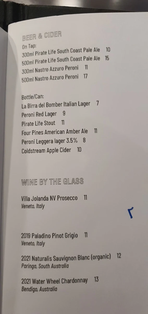 Menu, Black Olive on Black Rock