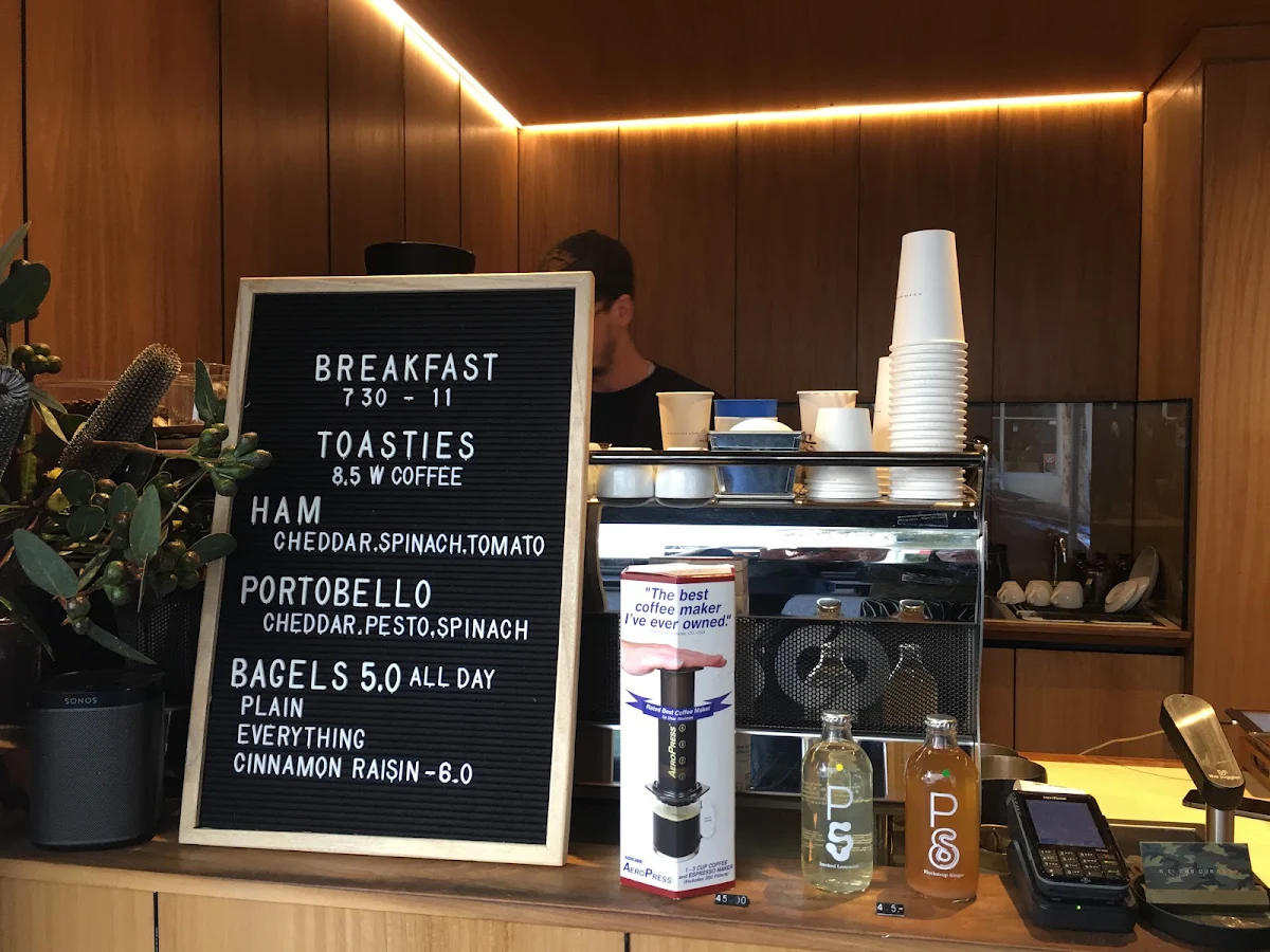 Menu, Neighbourhood Specialty Coffee