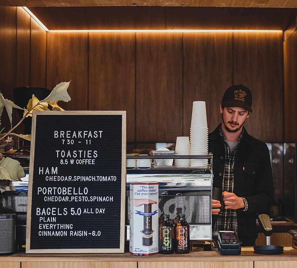 Menu, Neighbourhood Specialty Coffee