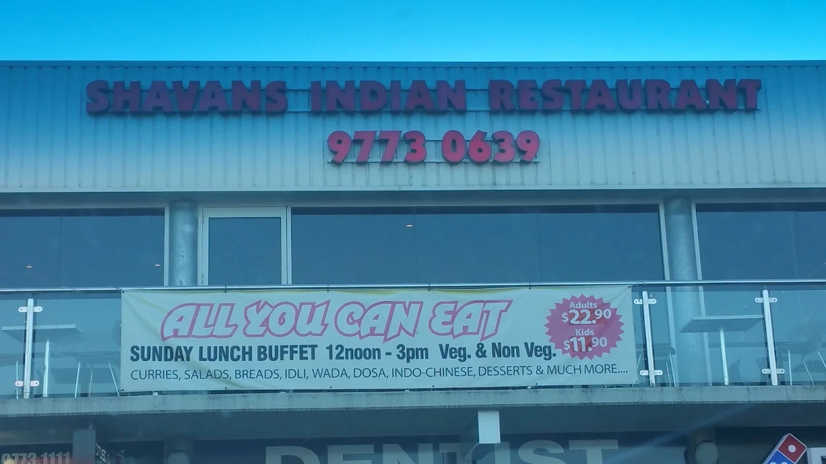 Menu, Shavans Patterson Lakes Indian Restaurant