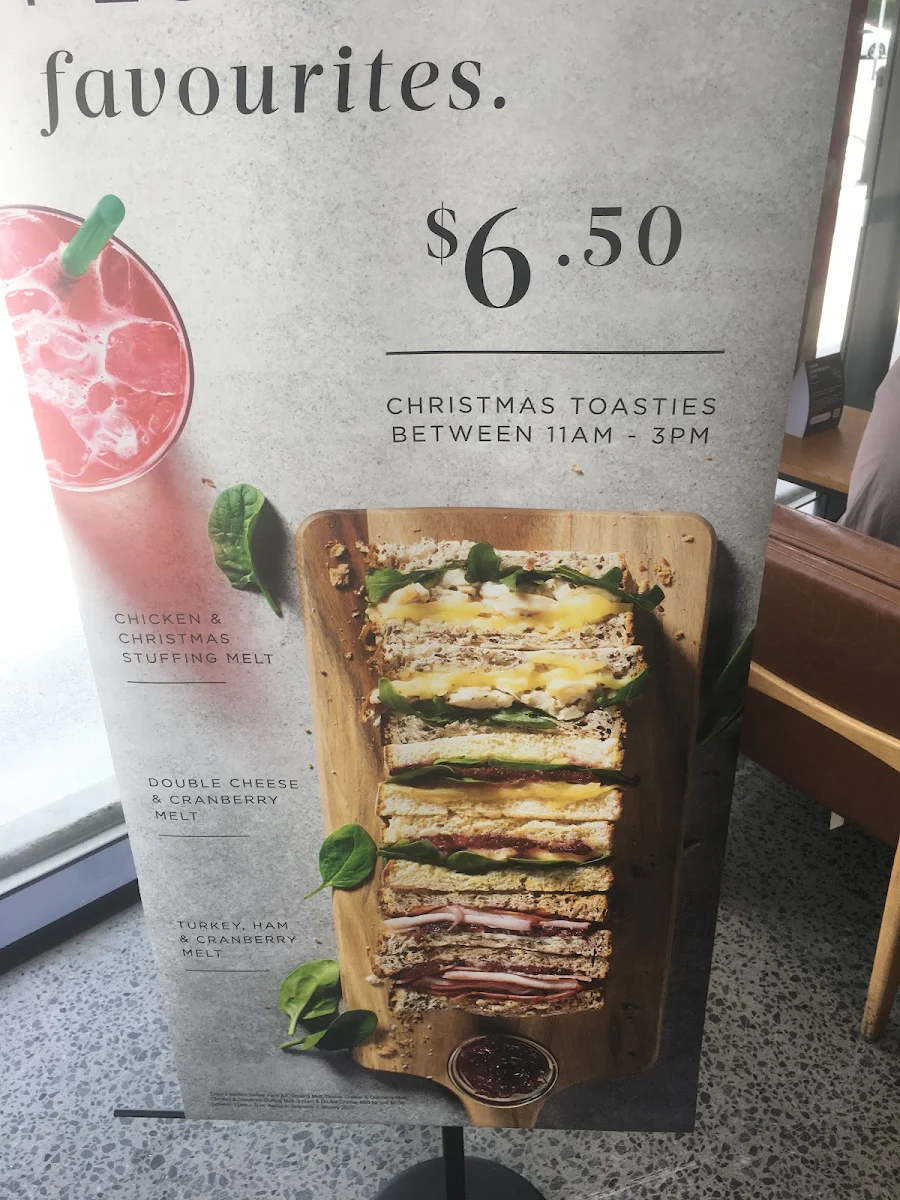 Menu, Starbucks Ashmore Drive Thru