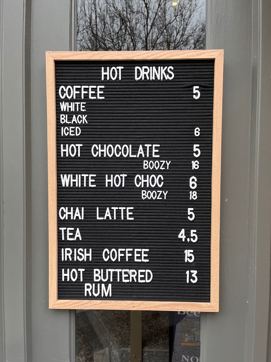 Menu, Waterman's Hotel
