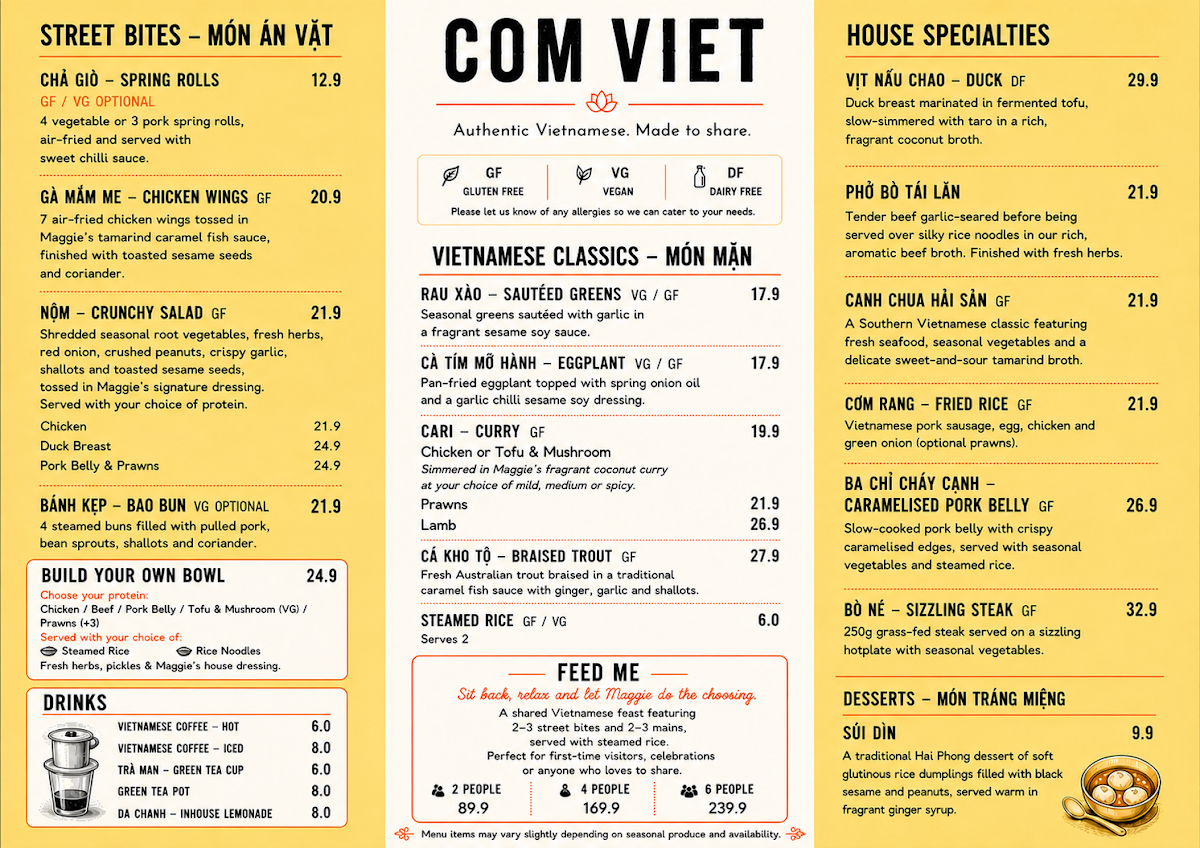 Menu photo 1