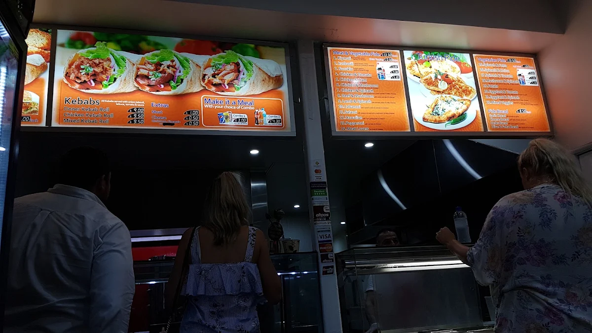 Menu, Darby St Kebabs and Pide