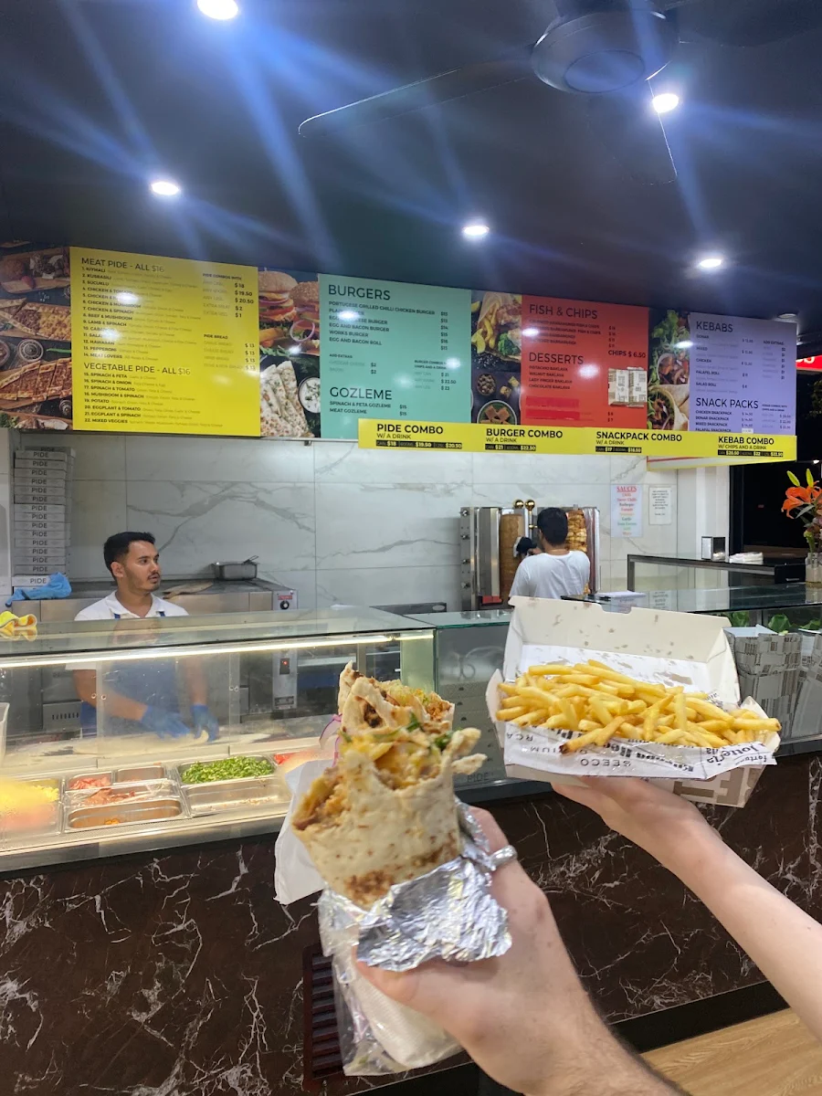 Menu, Darby St Kebabs and Pide