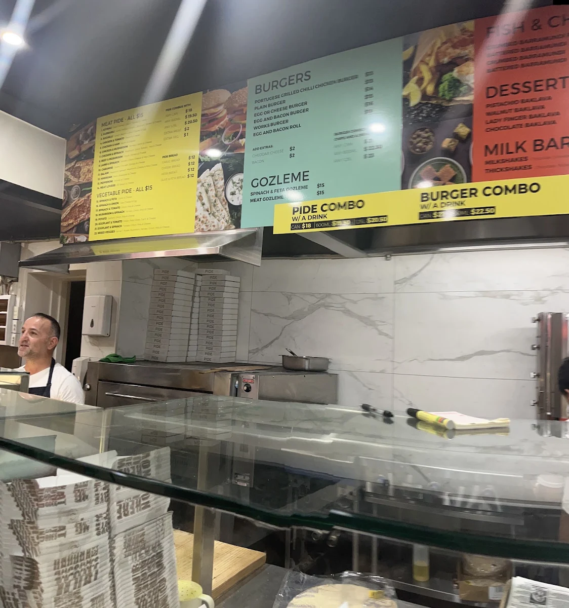 Menu, Darby St Kebabs and Pide