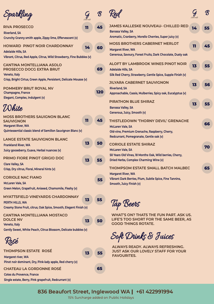 Menu, Forktales Tapas & Grill