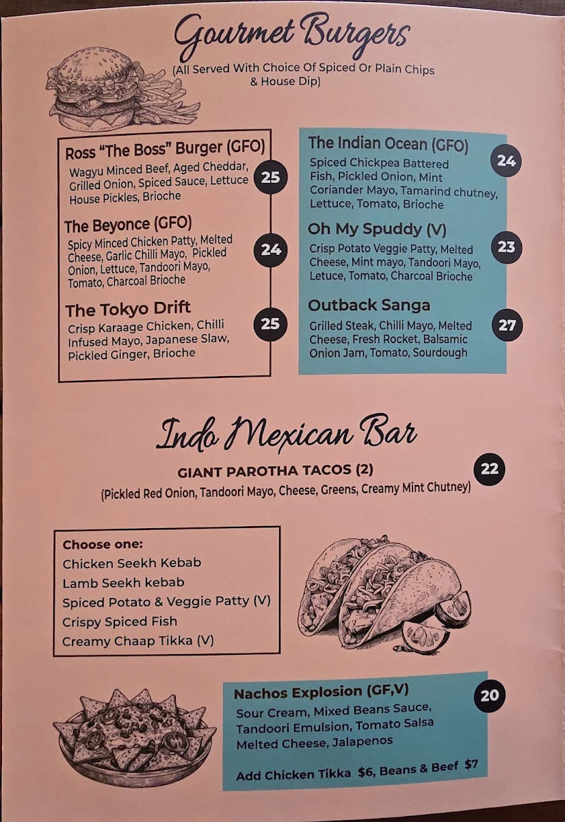 Menu, Forktales Tapas & Grill