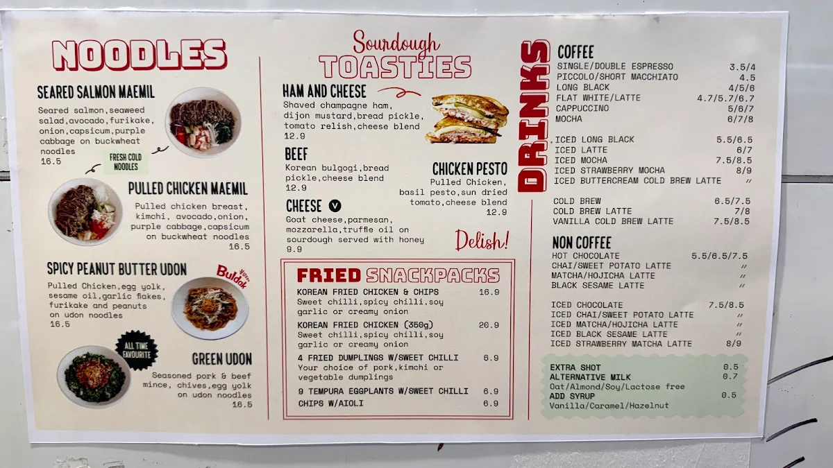Menu, ANT BOWL