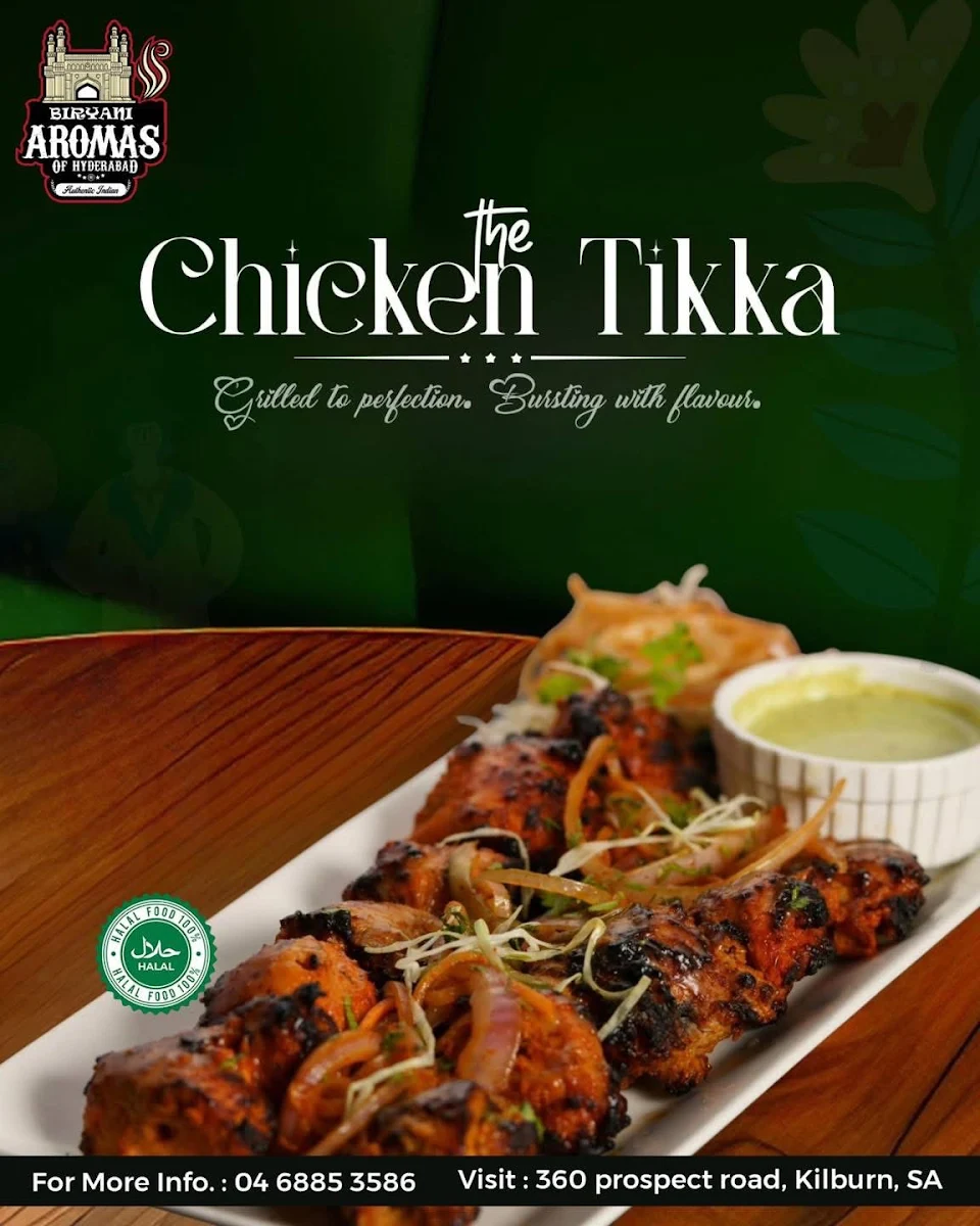 Menu, Aromas of Biryani Hyderabad | Best Indian food truck | Best Indian restaurant in Adelaide | Halal