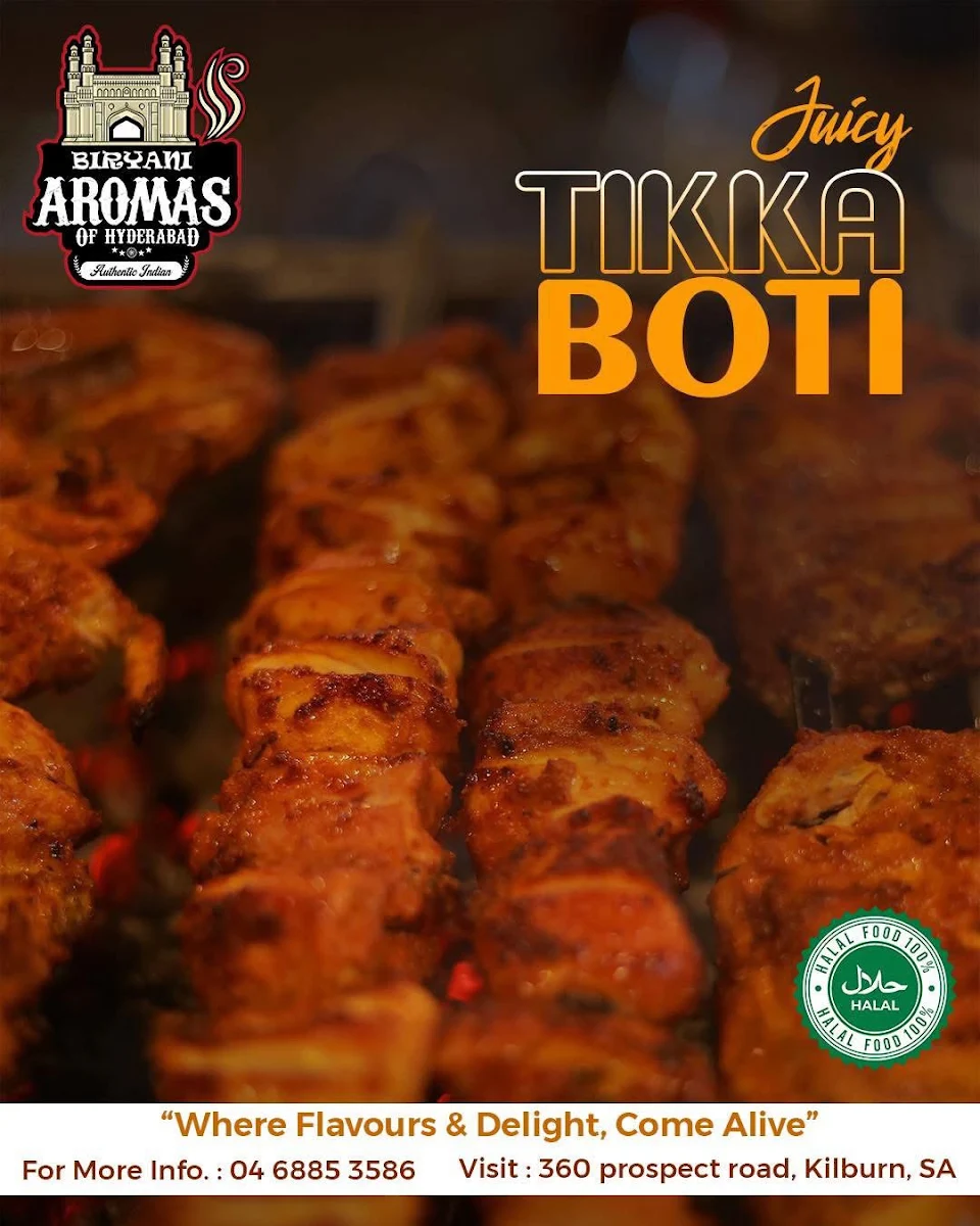 Menu, Aromas of Biryani Hyderabad | Best Indian food truck | Best Indian restaurant in Adelaide | Halal