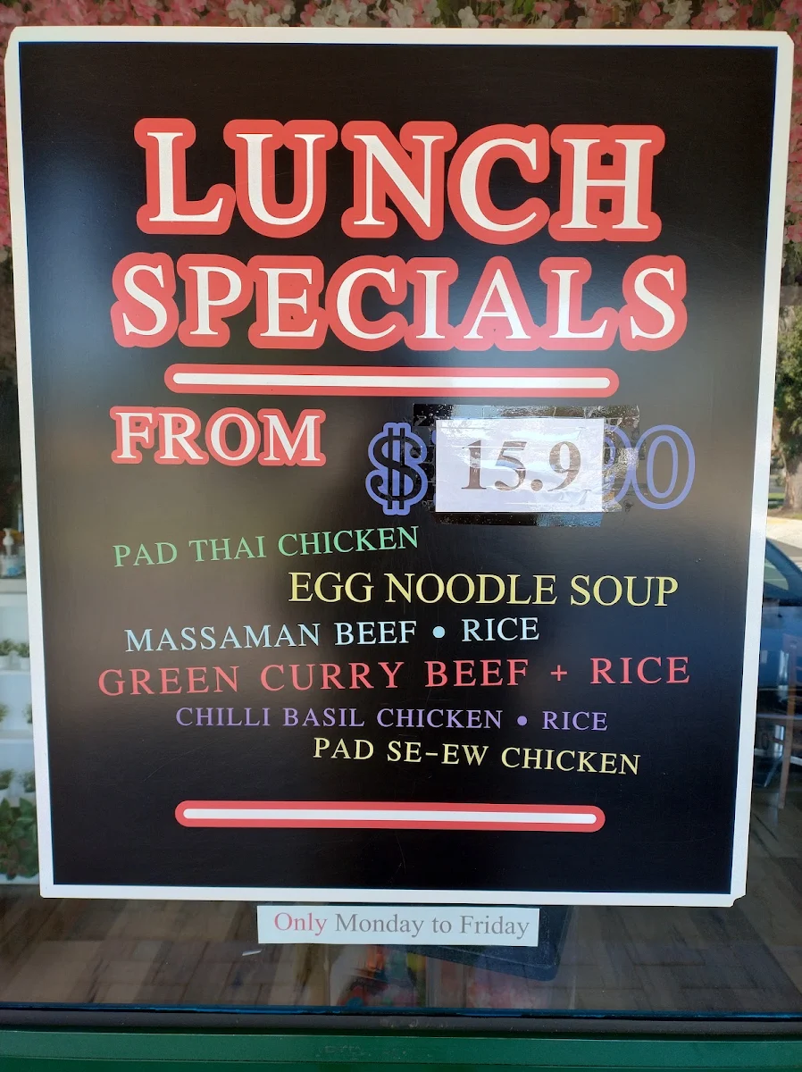 Menu, The Mortlake