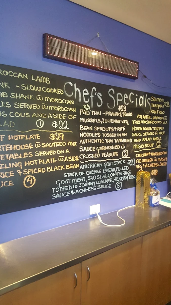 Menu, Tavern 540